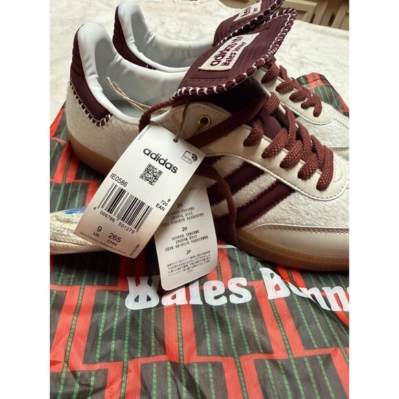 NEW Size 9.5 - Wales Bonner x adidas Samba Pony Cream White main image 5